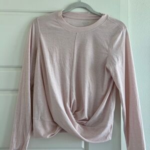 Old Navy Blush Pink Long Sleeve Athletic Top